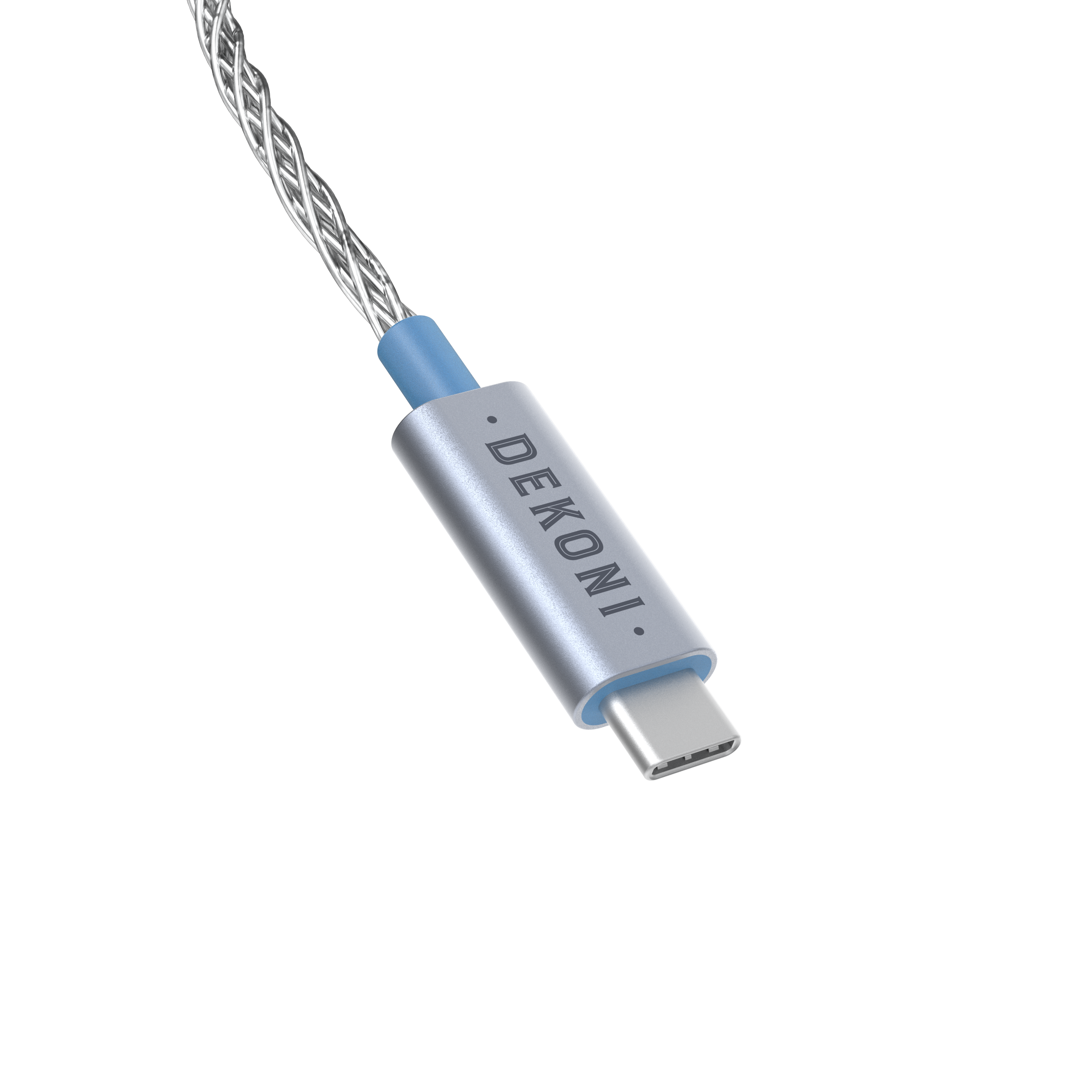 Presplit USB-C 52" CS43131 DAC/AMP Silver Braided Cable