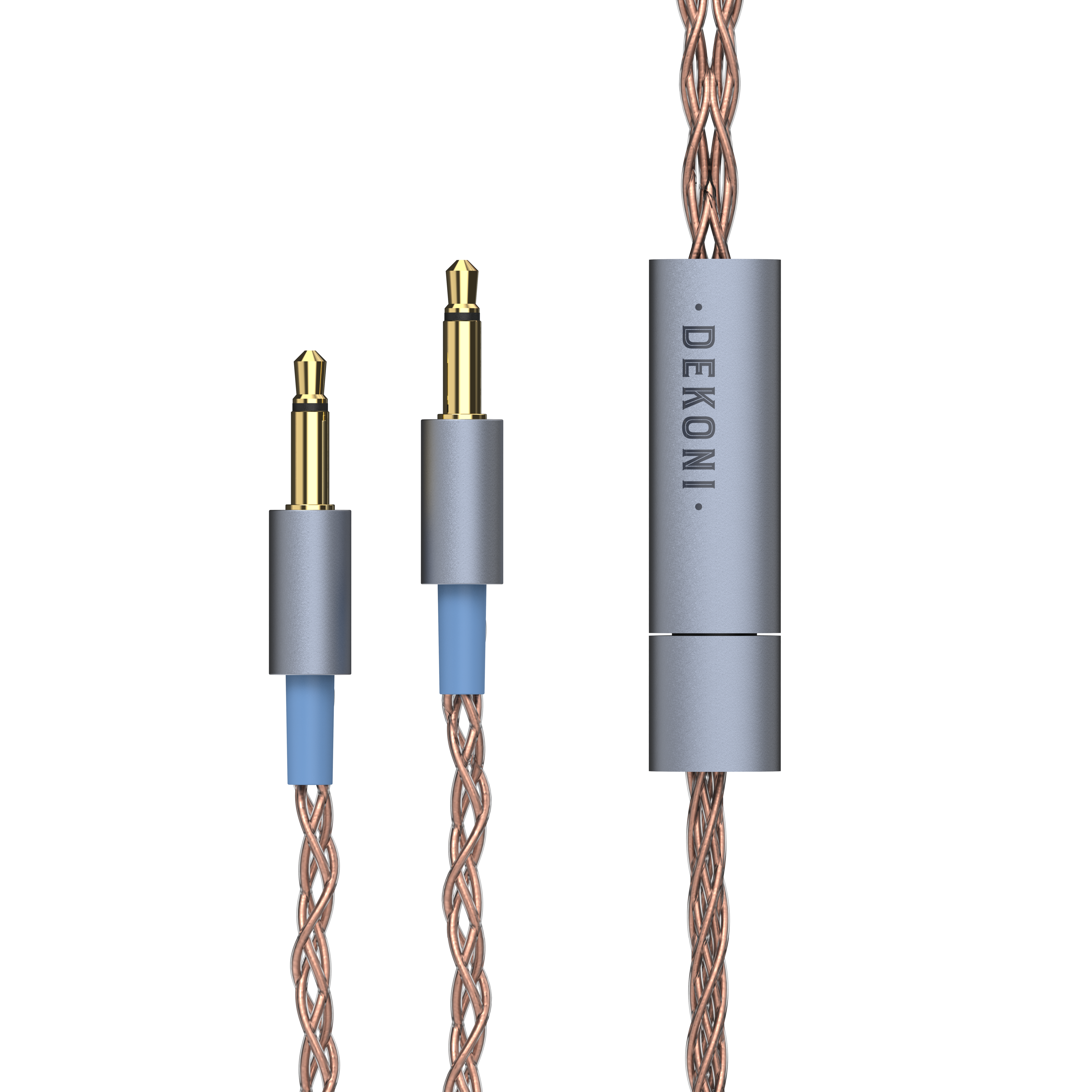 Dekoni Audio Ensemble TS 3.5mm Plugs Braided PCUHD Y-Split