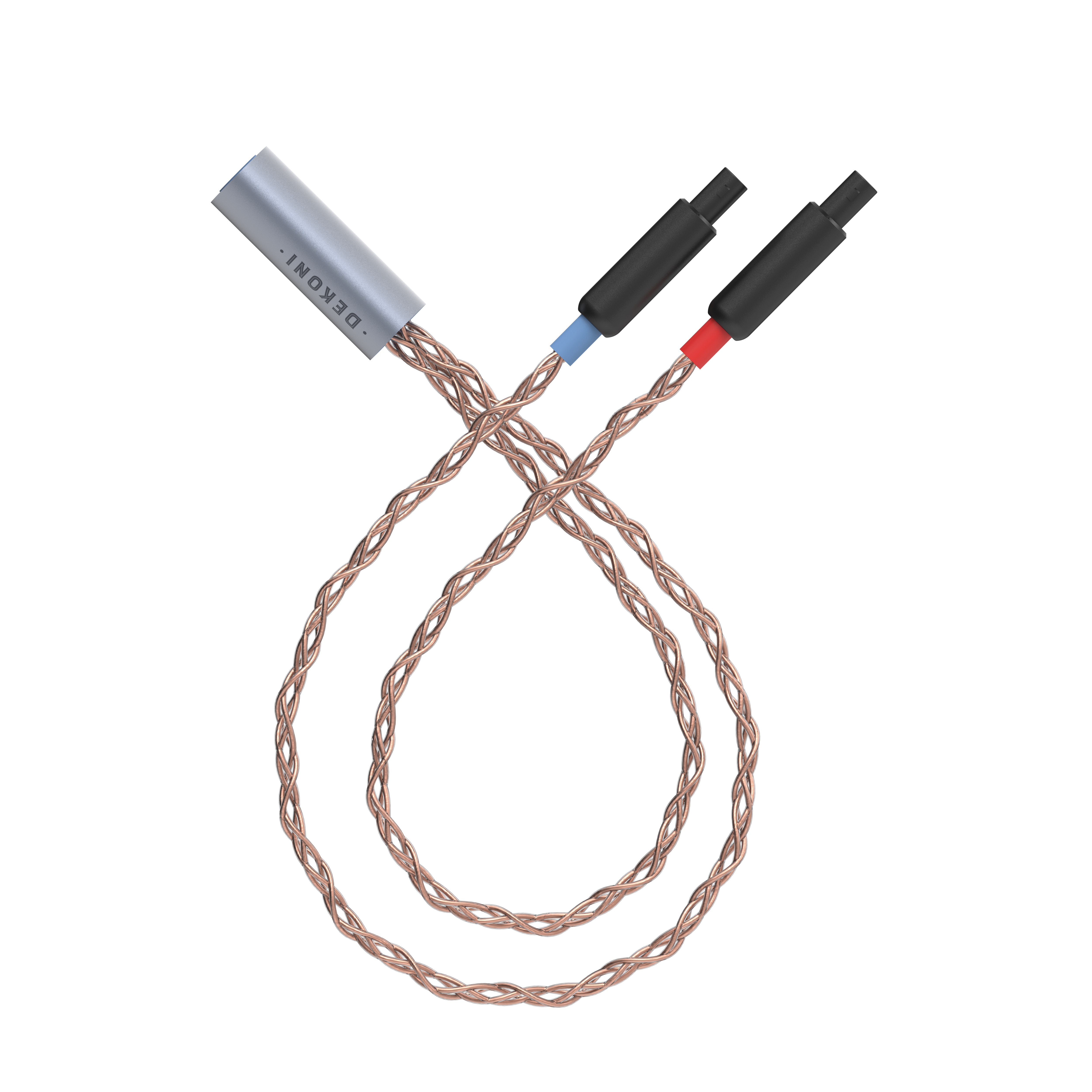 Dekoni Audio Ensemble HD800 Plugs Braided PCUHD Y-Split