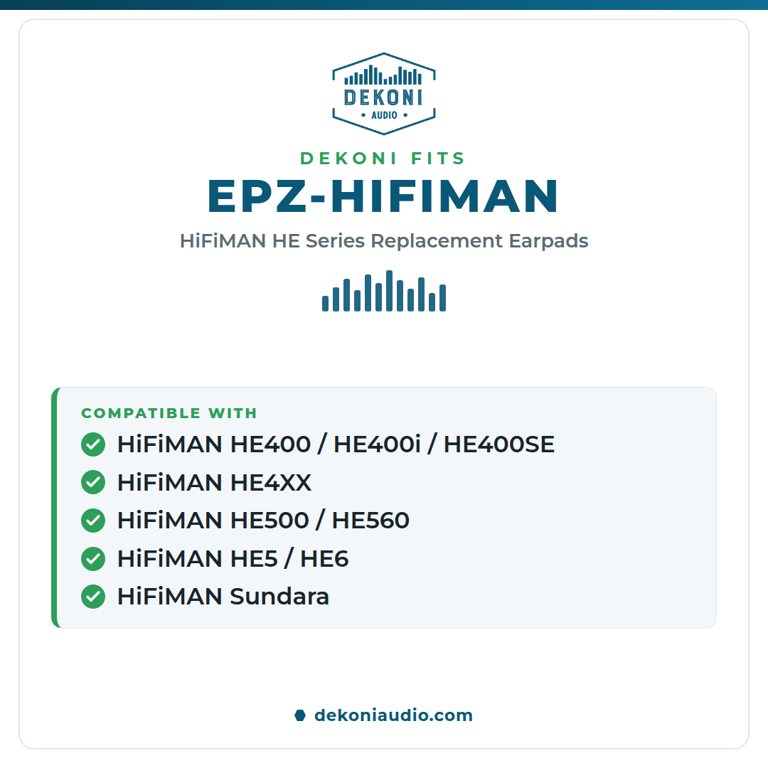 Replacement Earpads for HiFiMan HE Series Headphones and More