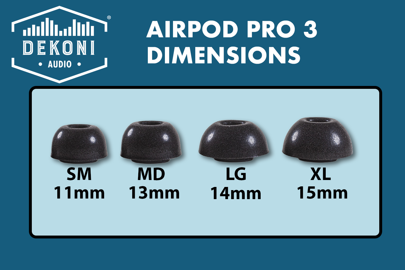 Memory Foam Earphone Tips for the Apple Airpods Pro 3