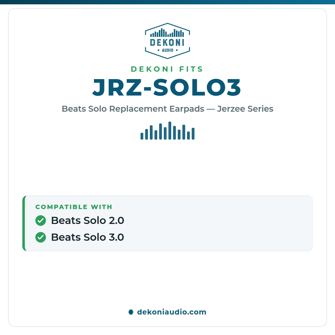 Replacement Ear Pads for the Beats Solo 2.0 and 3.0 - Earpadz Jerzee Series