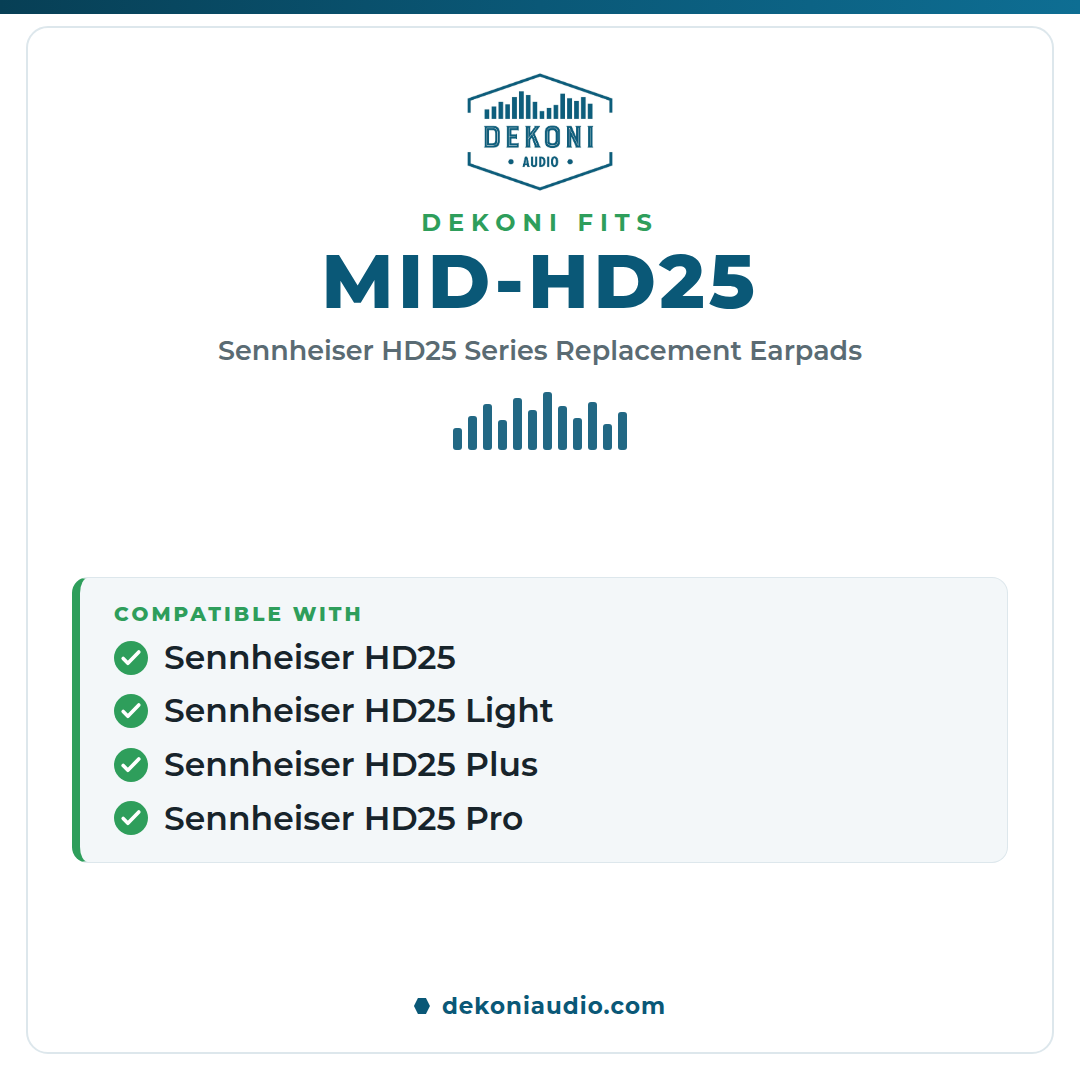 Replacement Earpads for the Sennheiser HD25 Series Headphones