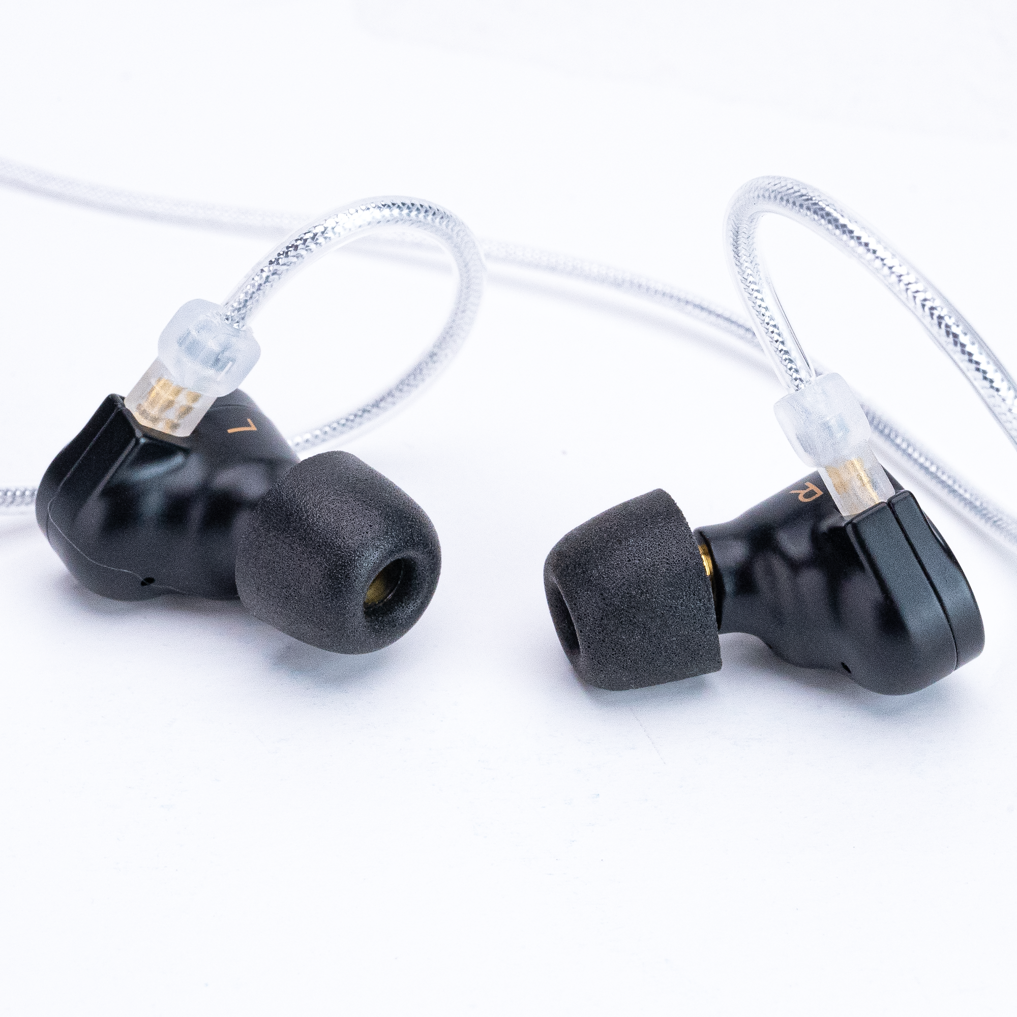 Memory Foam Isolation Earphone Tips Black 4.9mm Mercury