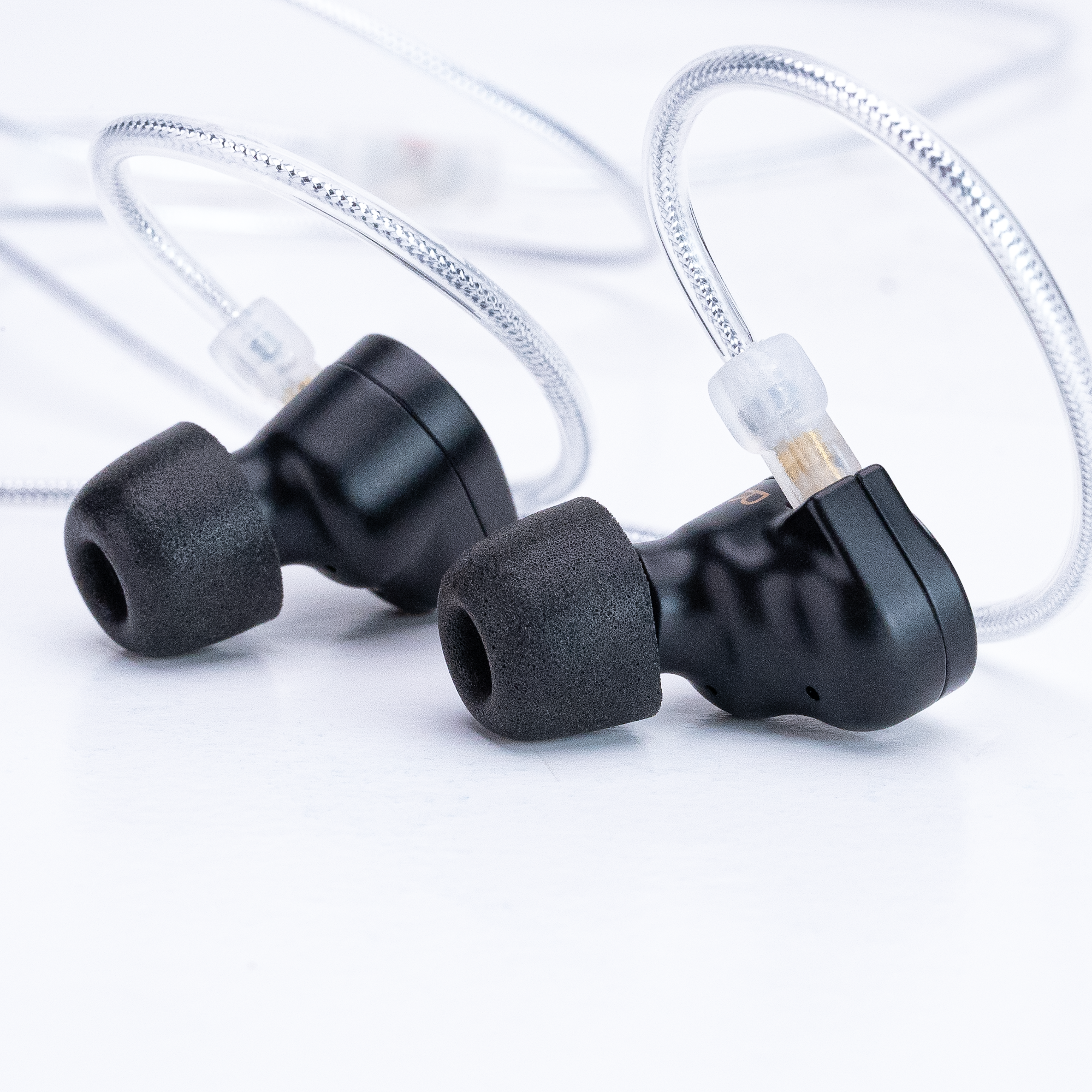 Memory Foam Isolation Earphone Tips Black 4.9mm Mercury