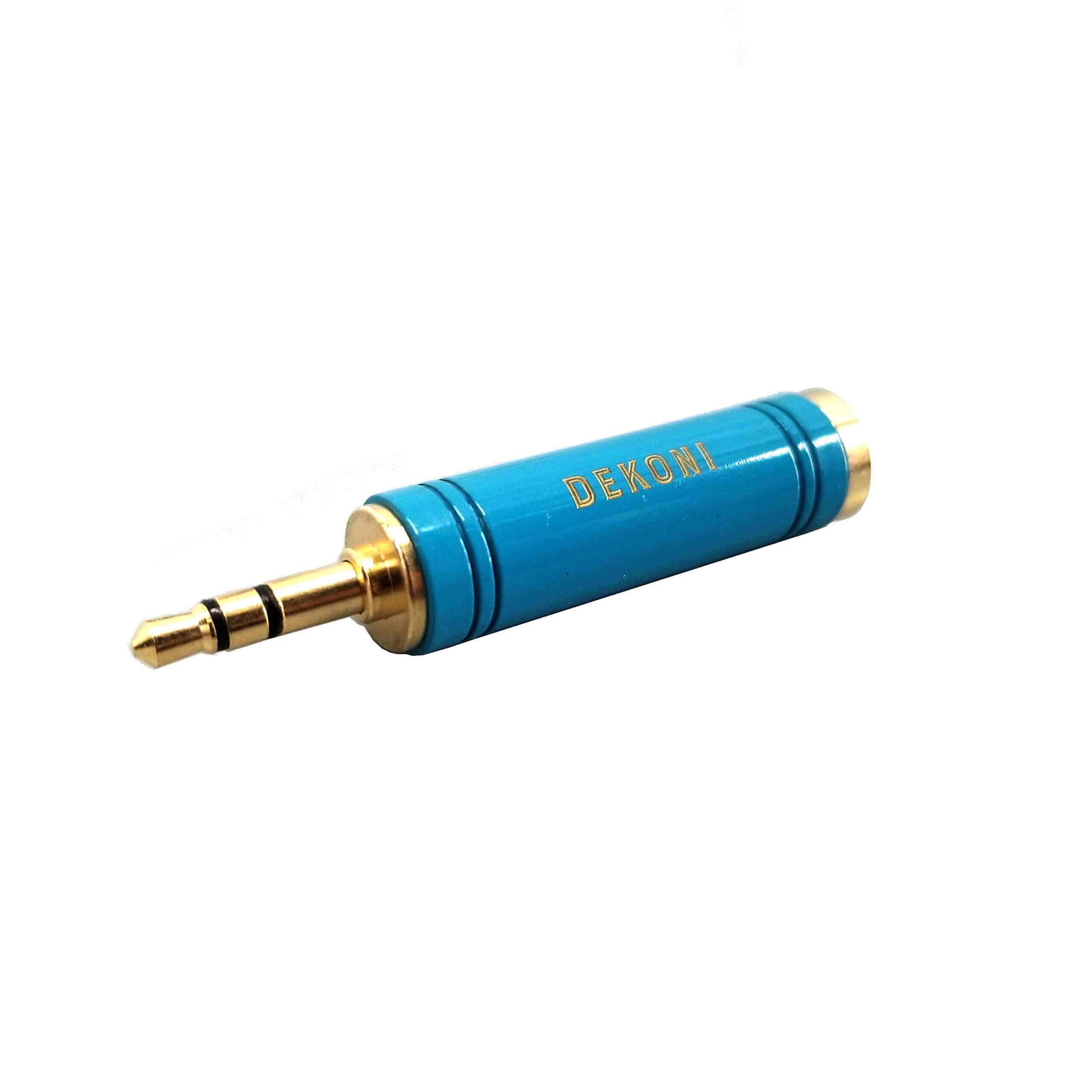 Dekoni Blue Headphone Adapter - 1/4 Inch to 3.5mm
