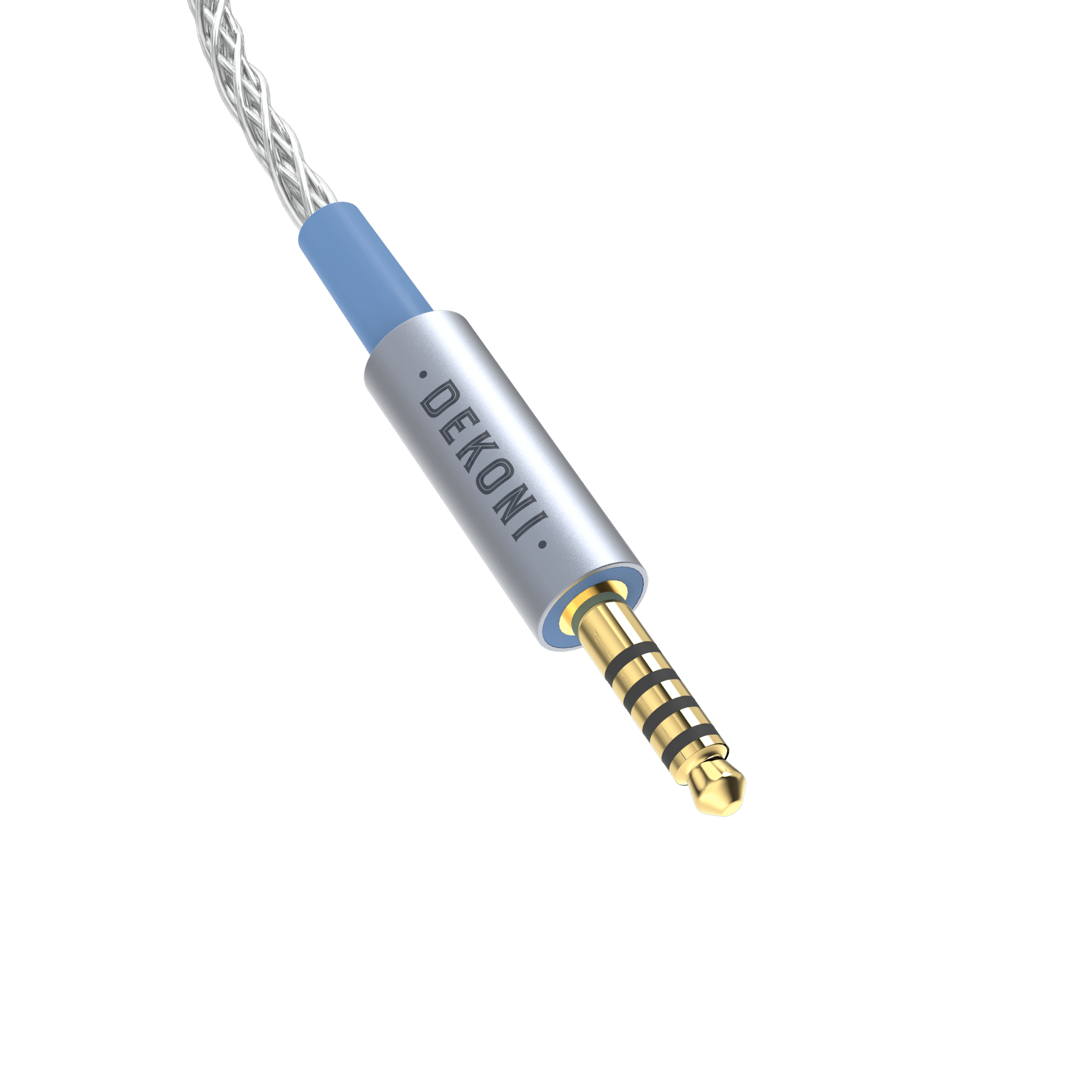 Presplit 4.4mm Balanced Silver Braided Cable