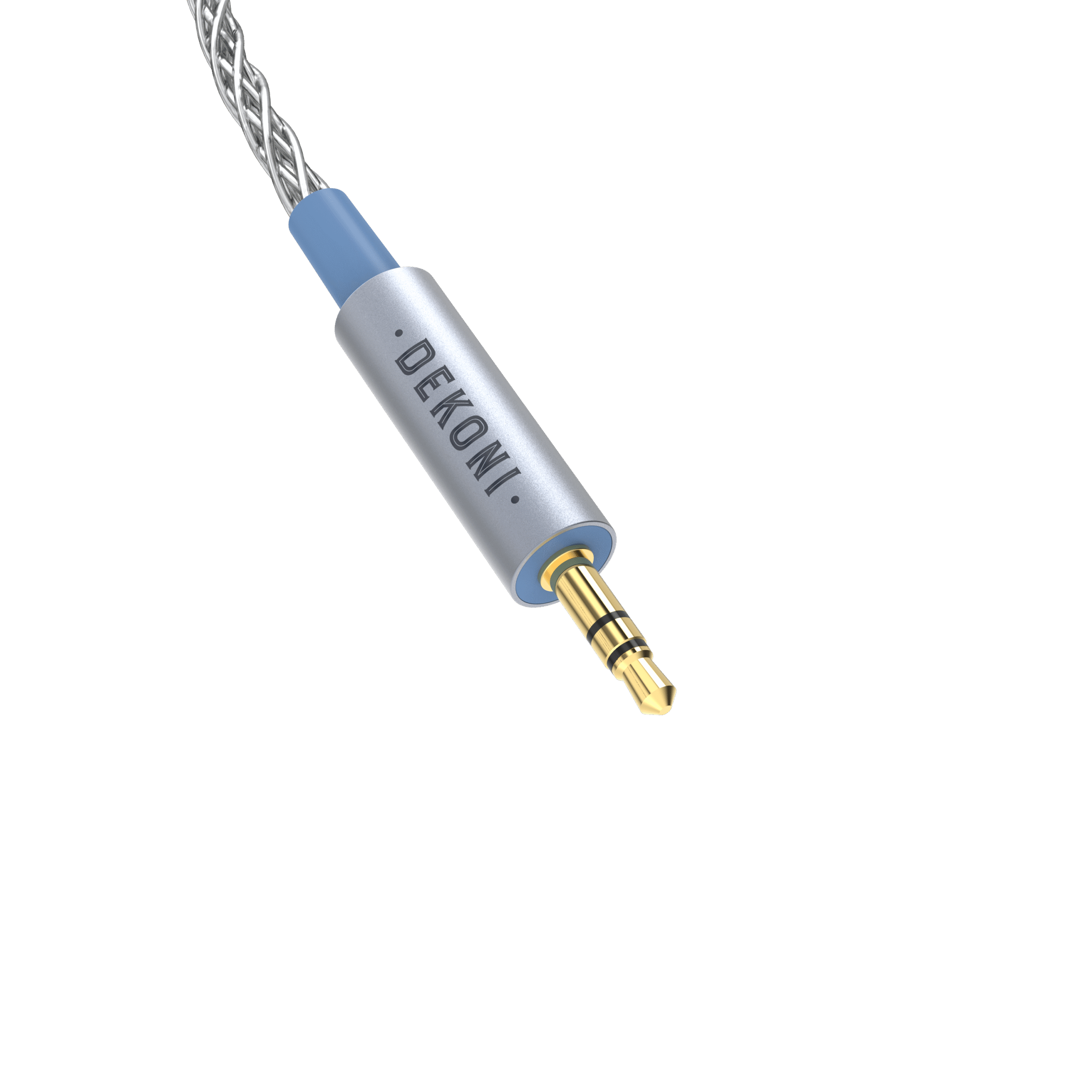 Presplit 1/8" Unbalanced Silver Braided Cable