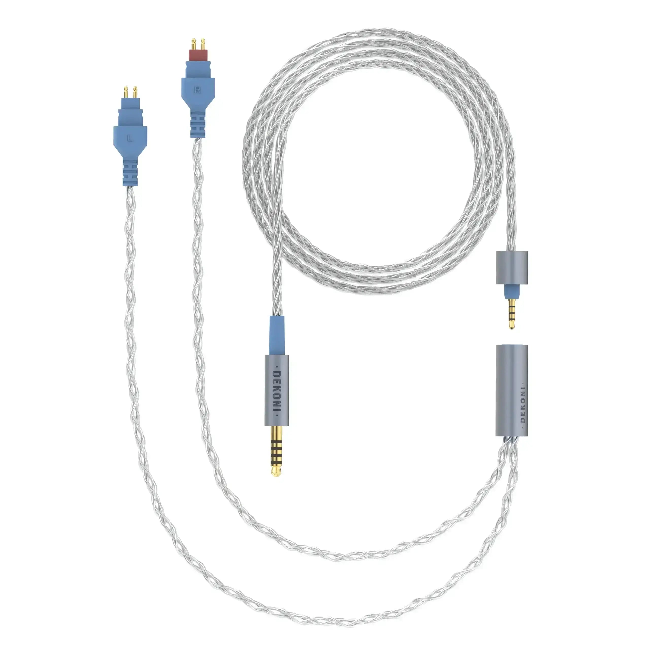 Dekoni Audio Ensemble 4.4mm 64" Braided Cable with HD600 Headphone Connectors