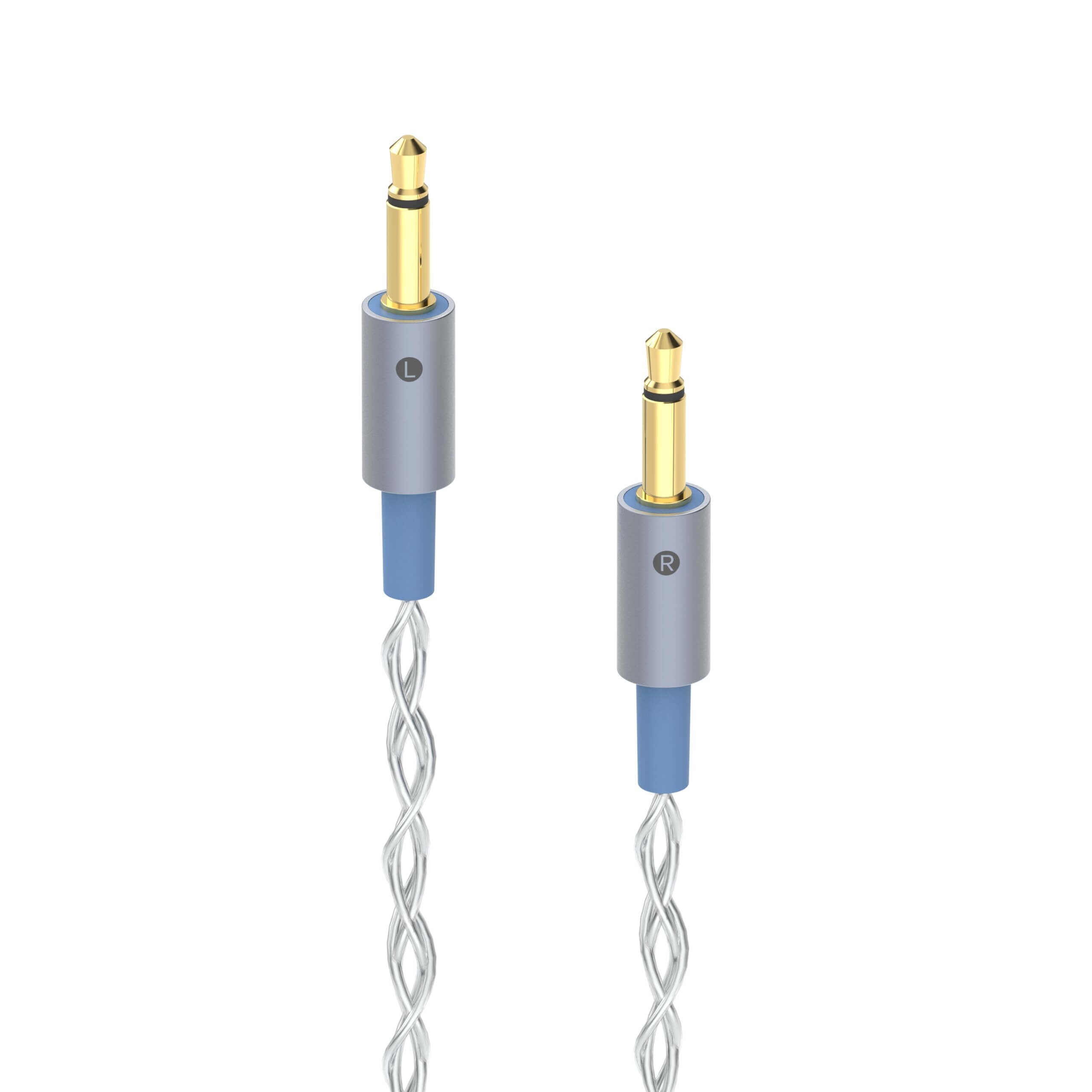 Dekoni Audio Ensemble 1/4" 52" Braided Cable with 3.5mm Headphone Connectors