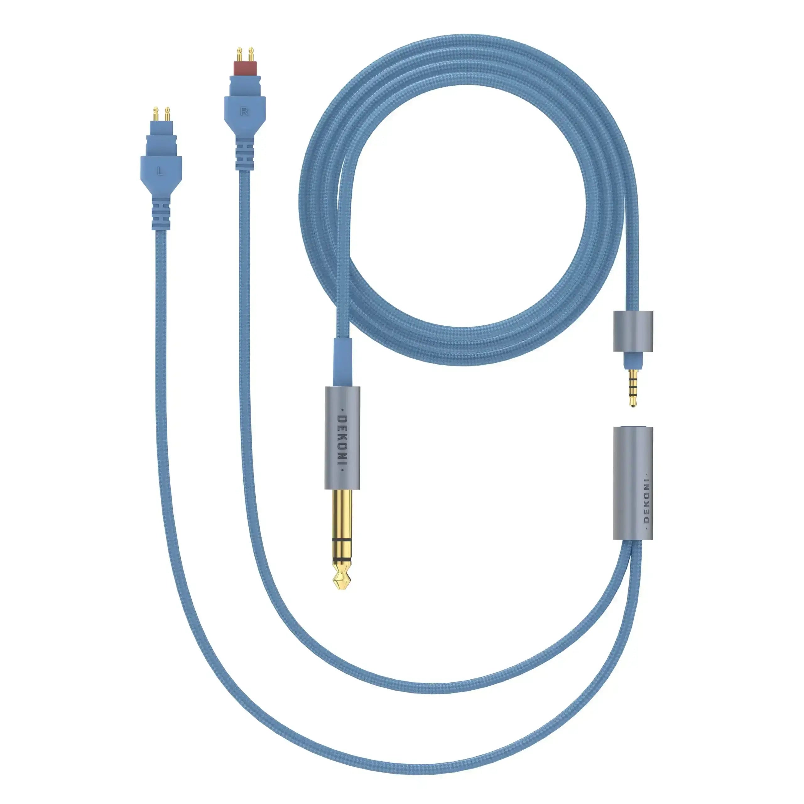Dekoni Audio Ensemble 1/4" 52" Nylon Wrapped Cable with HD600 Headphone Connectors