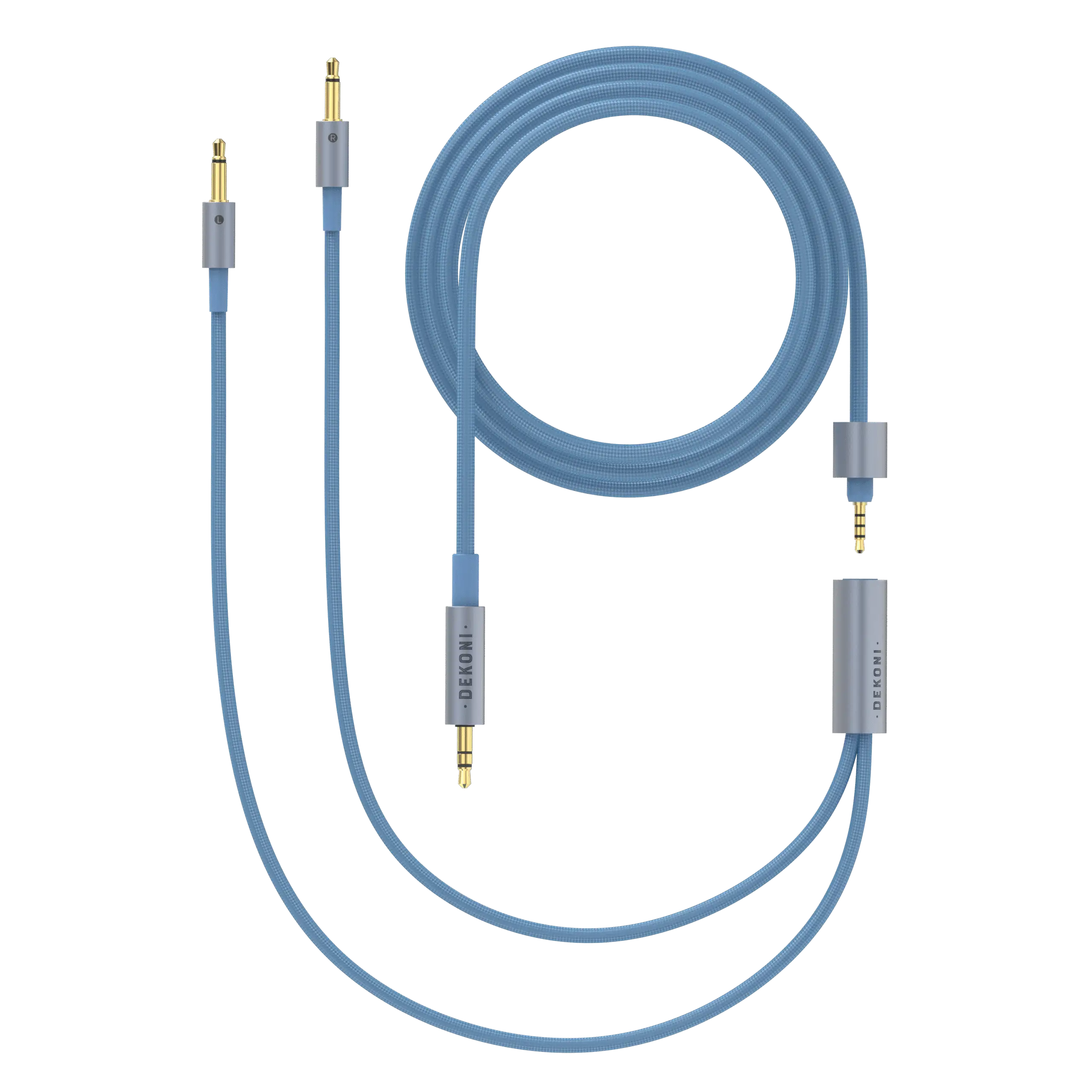 Dekoni Audio Ensemble 1/8" 64" Nylon Jacket Cable with 3.5mm Headphone Connectors