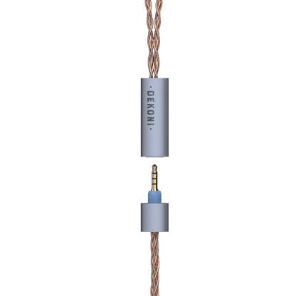 Dekoni Audio Ensemble 3 Meter Extension plugs Braided PCUHD Copper