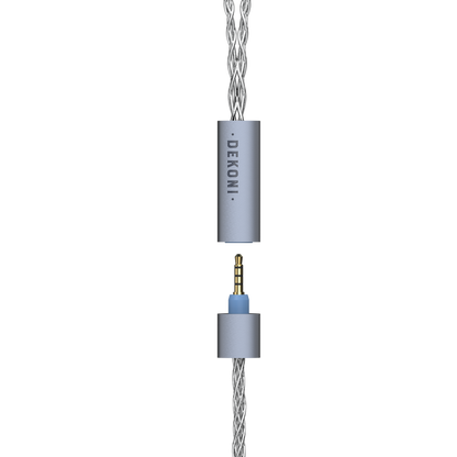Dekoni Audio Ensemble 3 meter Extension plugs Braided SIlver Plated Copper