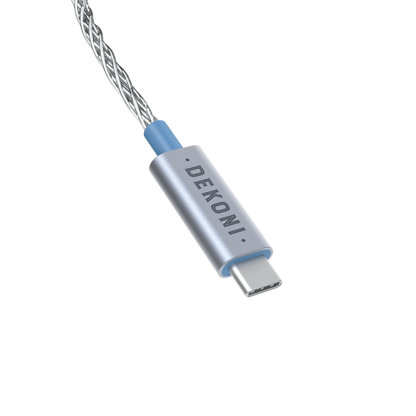 Presplit USB-C 52" CS43131 DAC/AMP Silver Braided Cable