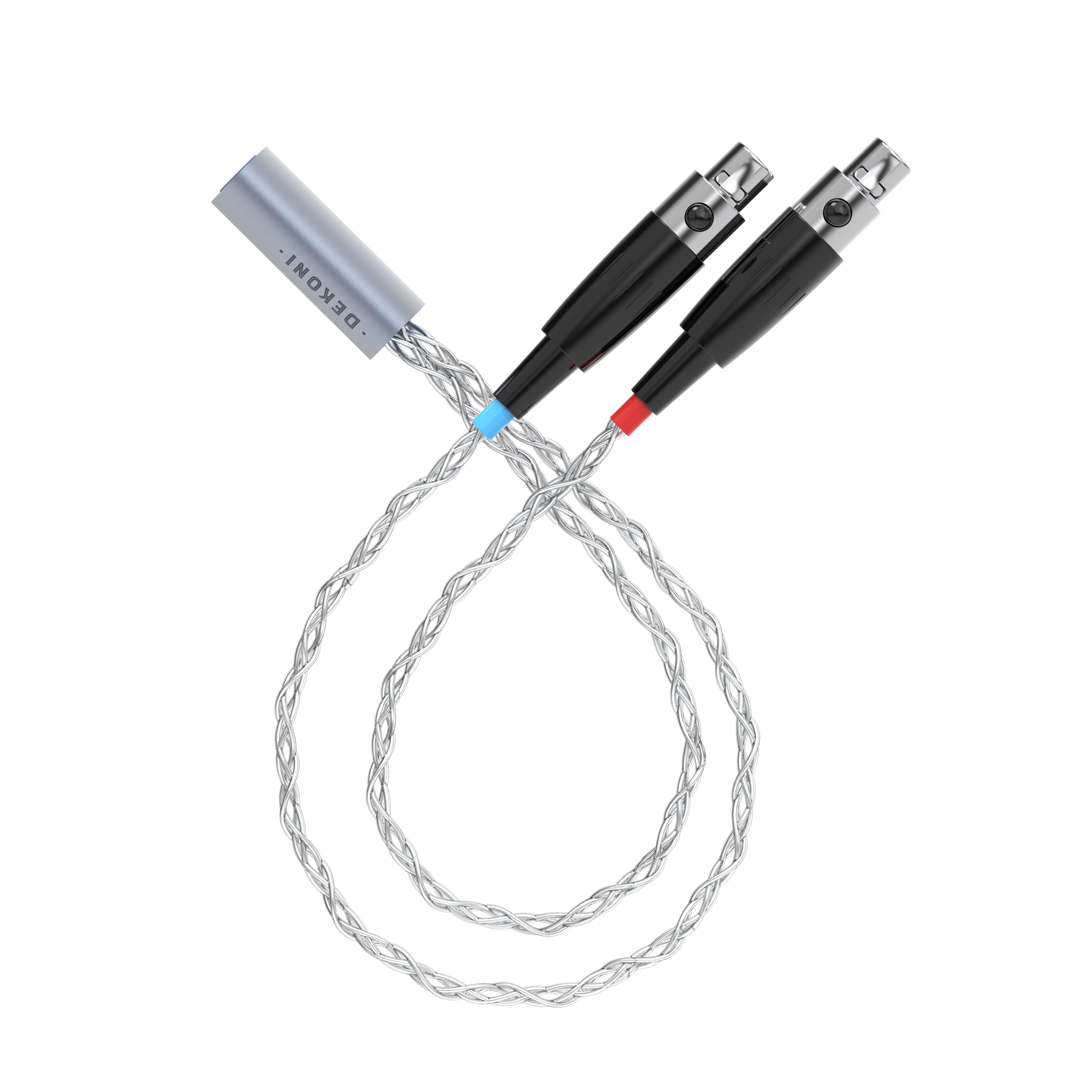 Dekoni Audio Ensemble 4-Pin XLR 64" Braided Cable Cable with 4-pin Mini XLR Headphone Connectors