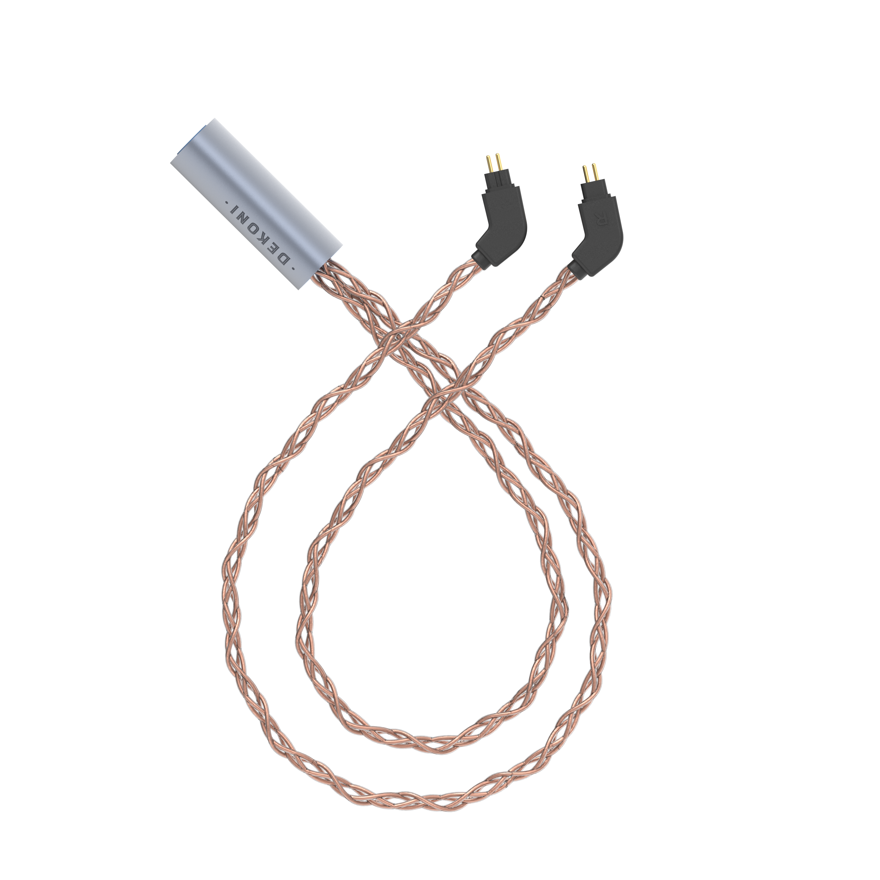 Post-Split 2-Pin IEM Connectors with PCUHD Copper Cable