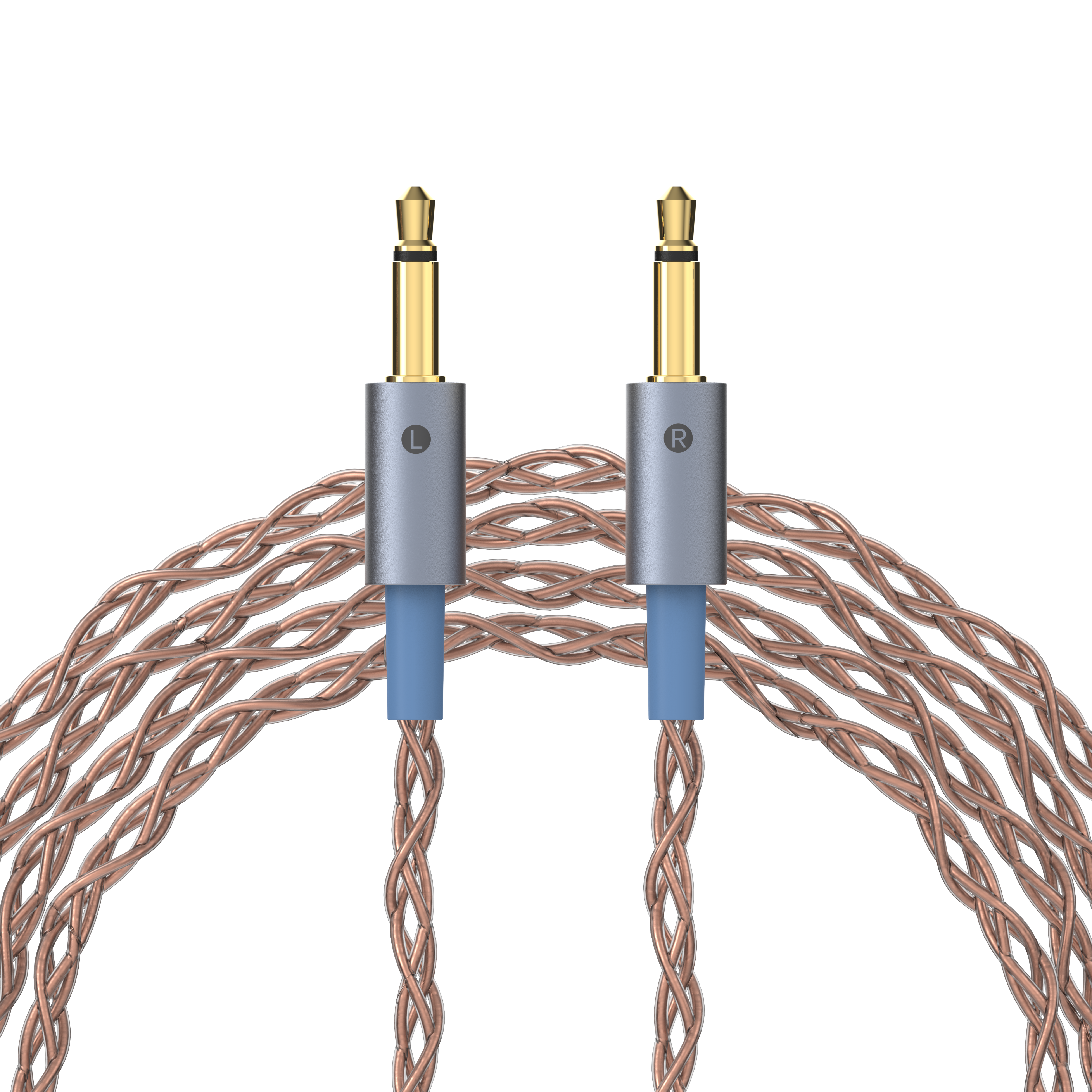 Dekoni Audio Ensemble TS 3.5mm Plugs Braided PCUHD Y-Split