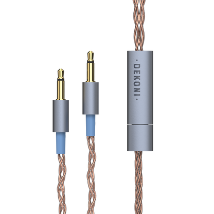 Dekoni Audio Ensemble TS 3.5mm Plugs Braided PCUHD Y-Split
