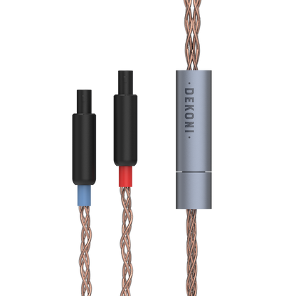 Dekoni Audio Ensemble HD800 Plugs Braided PCUHD Y-Split