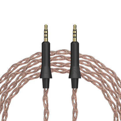 Dekoni Audio Ensemble grell OAE1/2 Plugs Braided PCUHD Y-Split