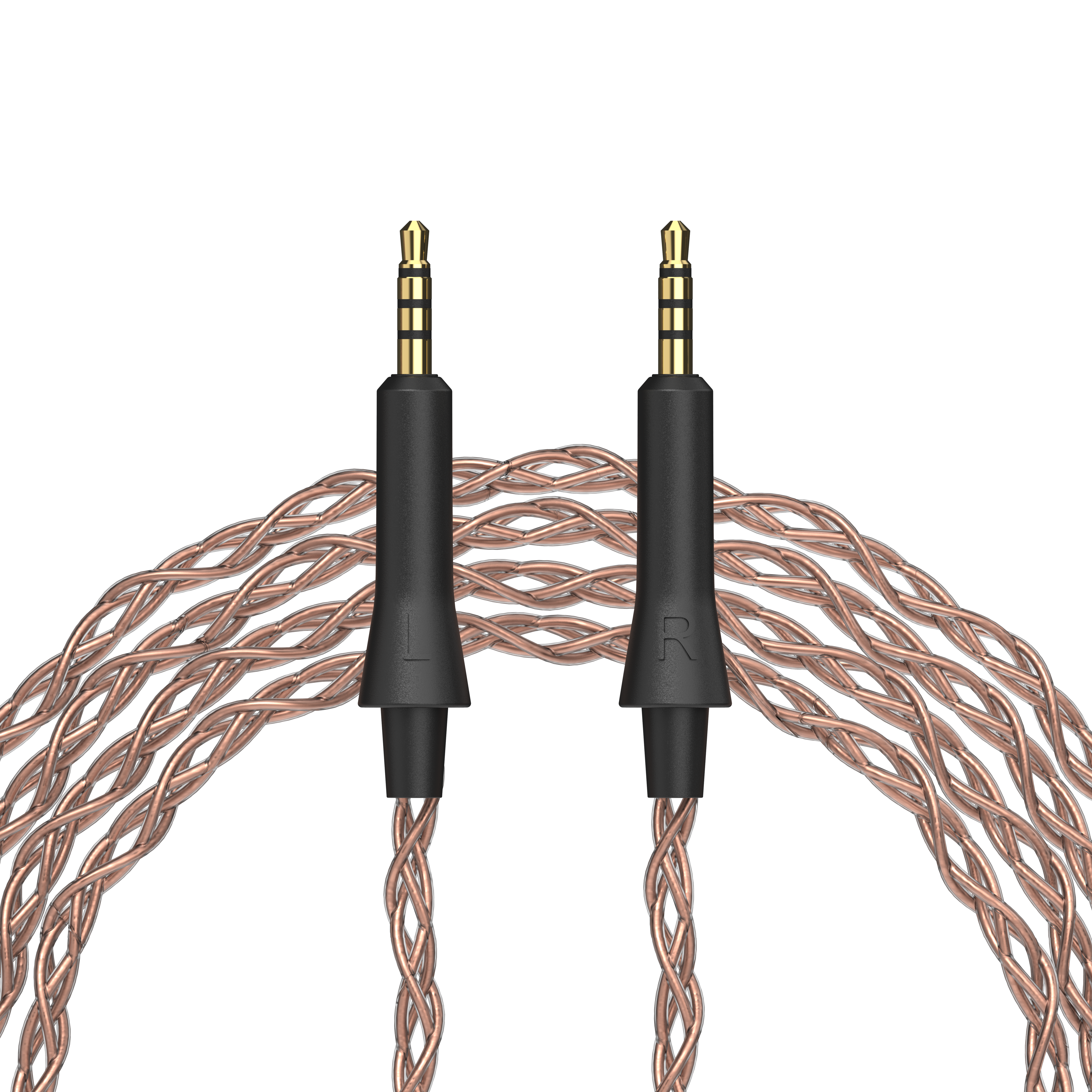 Dekoni Audio Ensemble grell OAE1/2 Plugs Braided PCUHD Y-Split