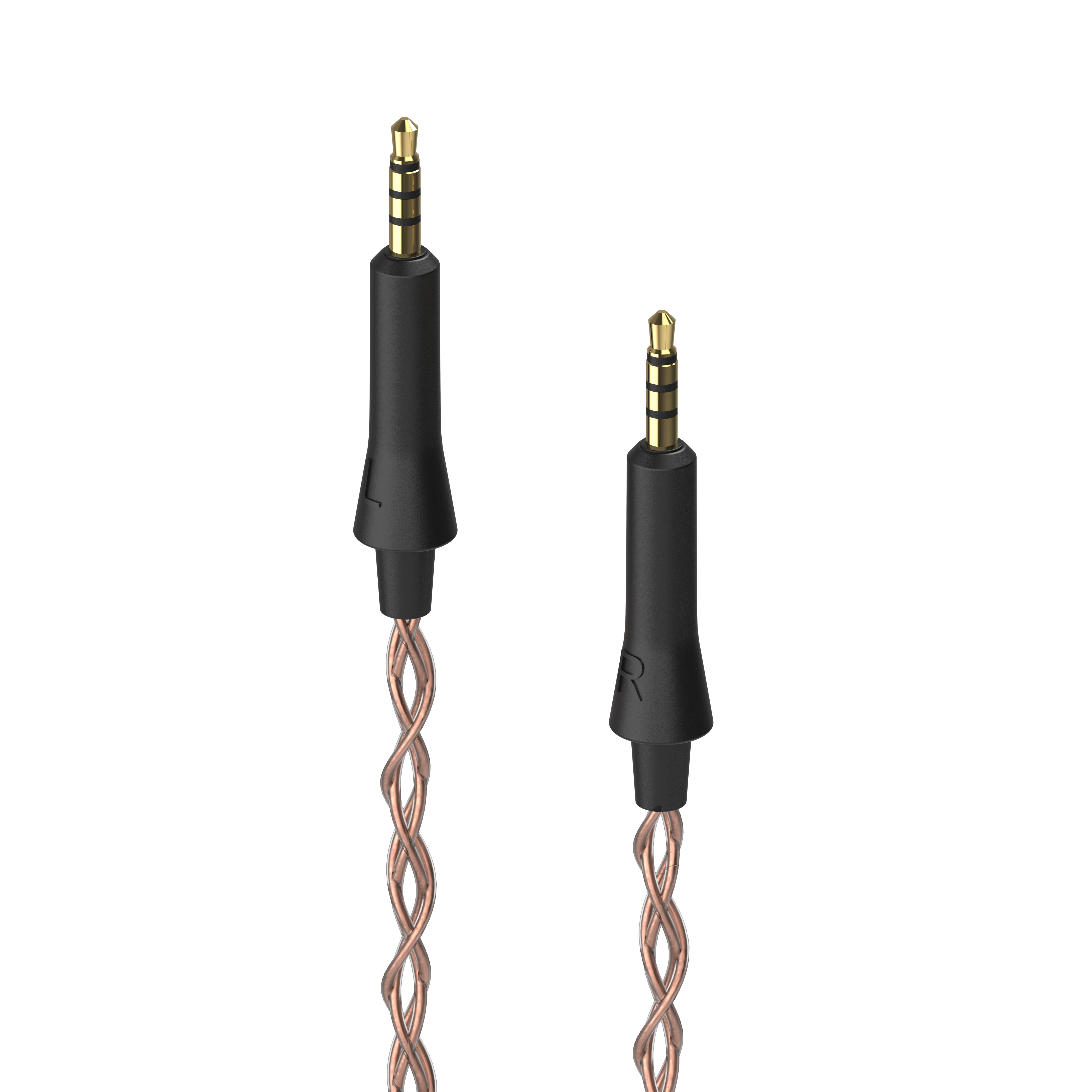 Dekoni Audio Ensemble grell OAE1/2 Plugs Braided PCUHD Y-Split