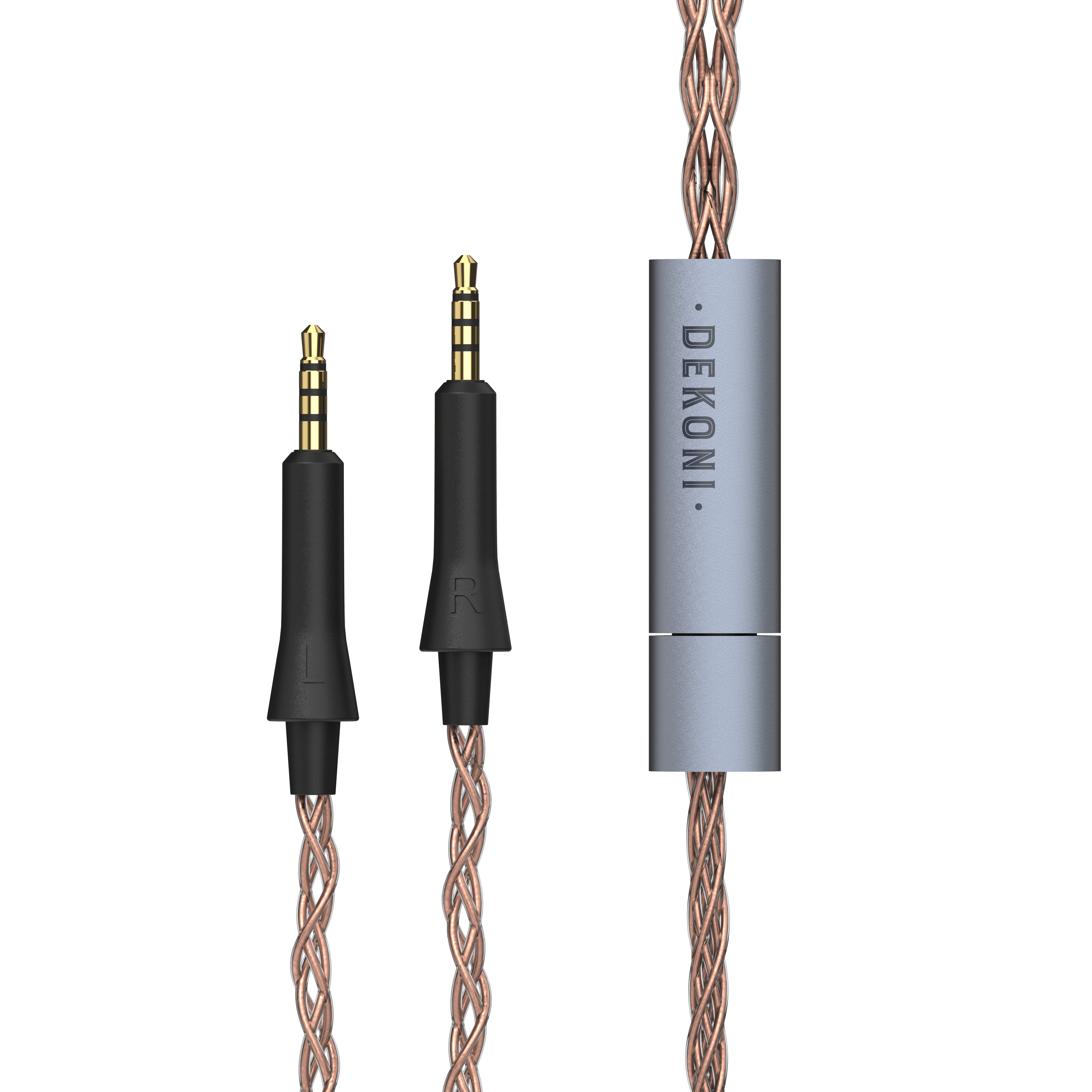 Dekoni Audio Ensemble grell OAE1/2 Plugs Braided PCUHD Y-Split