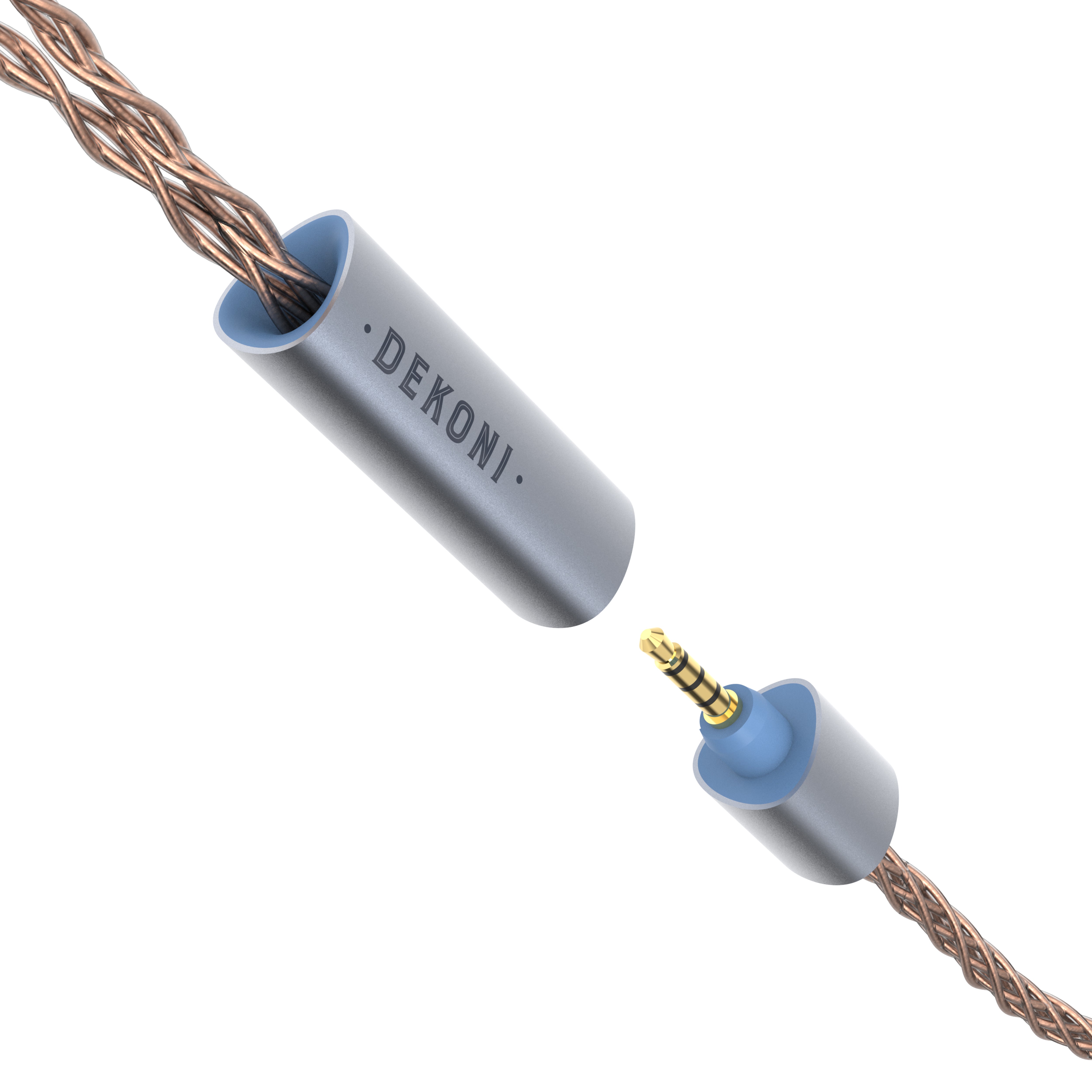 Dekoni Audio Ensemble grell OAE1/2 Plugs Braided PCUHD Y-Split