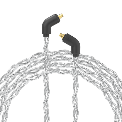 Post-Split MMCX IEM Connectors with Silver Braided Cable