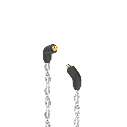 Post-Split MMCX IEM Connectors with Silver Braided Cable