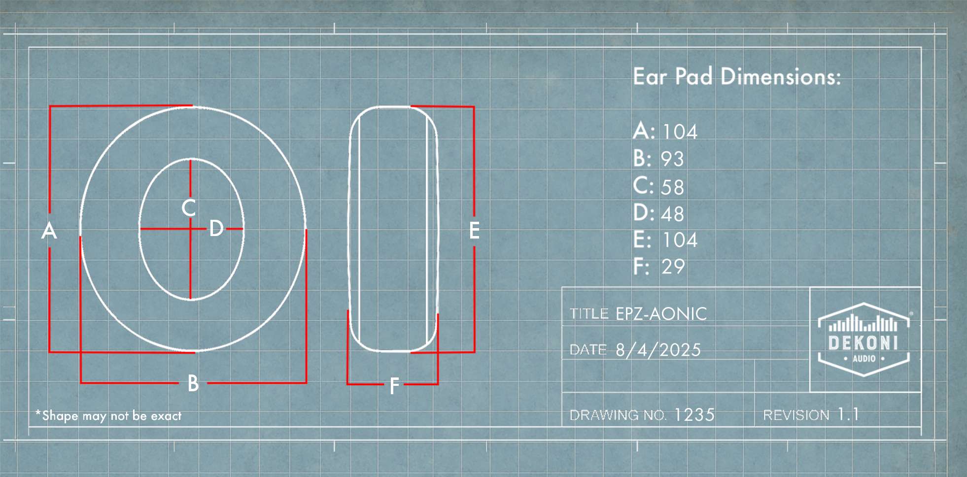 Replacement Earpads for Shure Aonic ANC Wireless Headphones