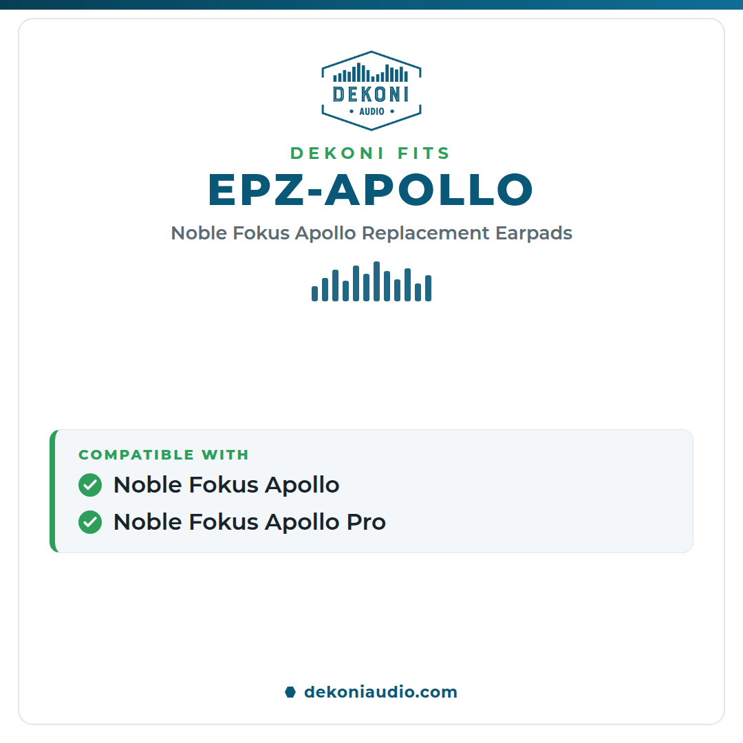 Replacement Earpads for Noble Fokus Apollo - Suede