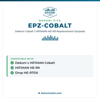 Earpads for the Dekoni x Hifiman Cobalt, HiFiMan HE-R9, Drop HE-R7DX