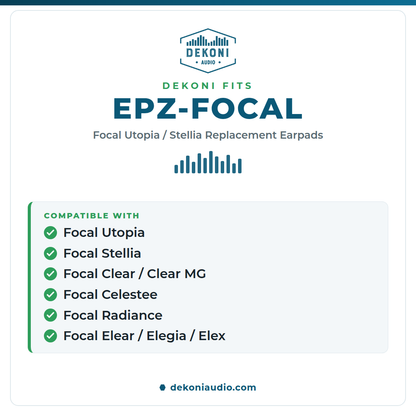 Replacement Earpads for Focal Headphones - Stellia, Radiante, Utopia, Clear, ClearMG, Celestee