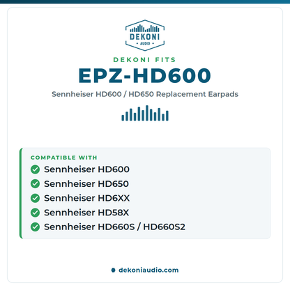 Replacement Earpads for Sennheiser HD600 / HD650 / HD6XX / HD58X / HD660S and More