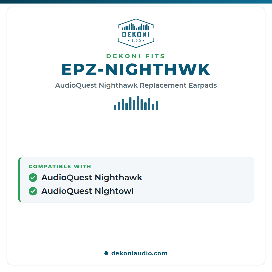 Replacement Earpads for AudioQuest Nighthawk - Sheepskin