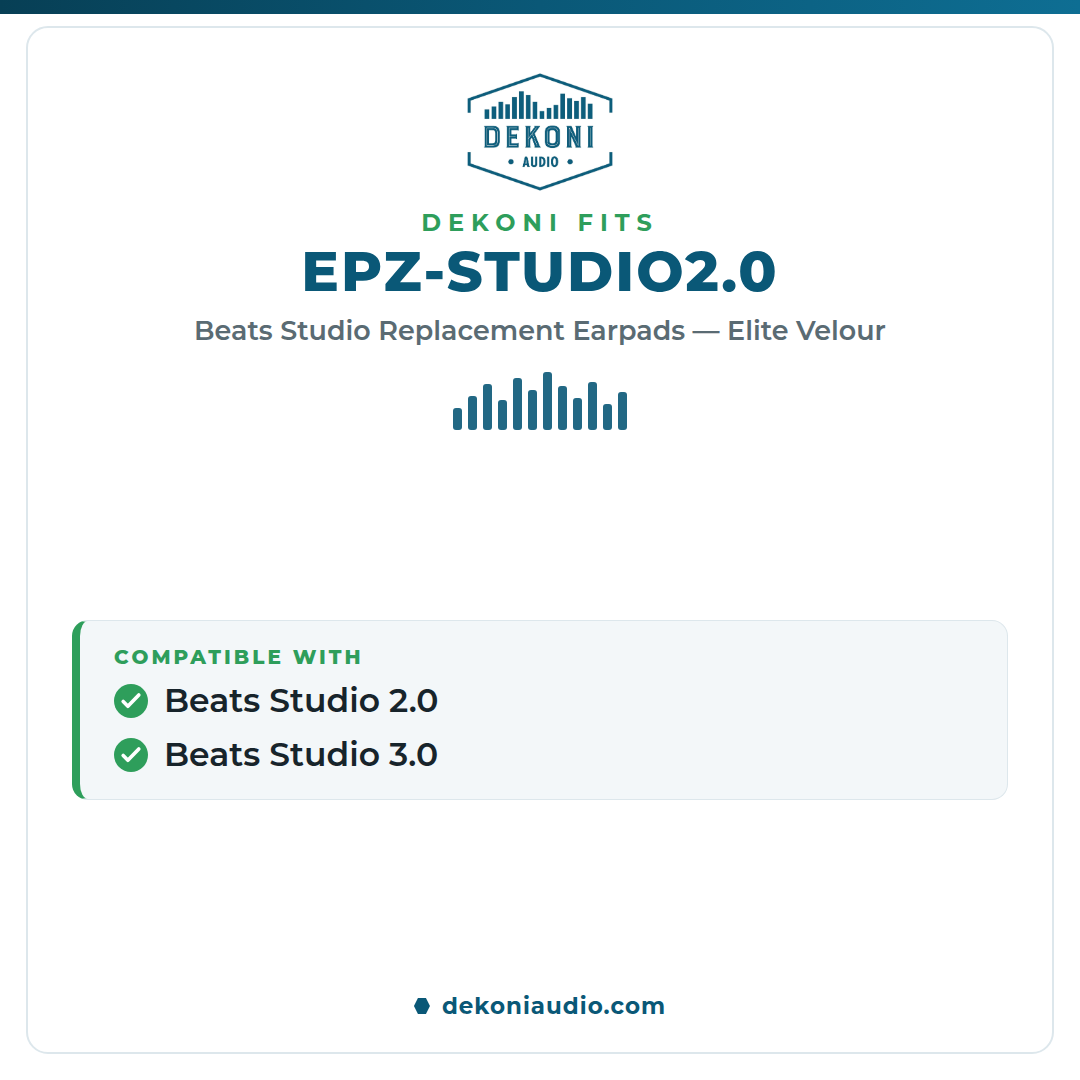Replacement Earpads for Beats Studio 2.0 and 3.0 - Elite Velour