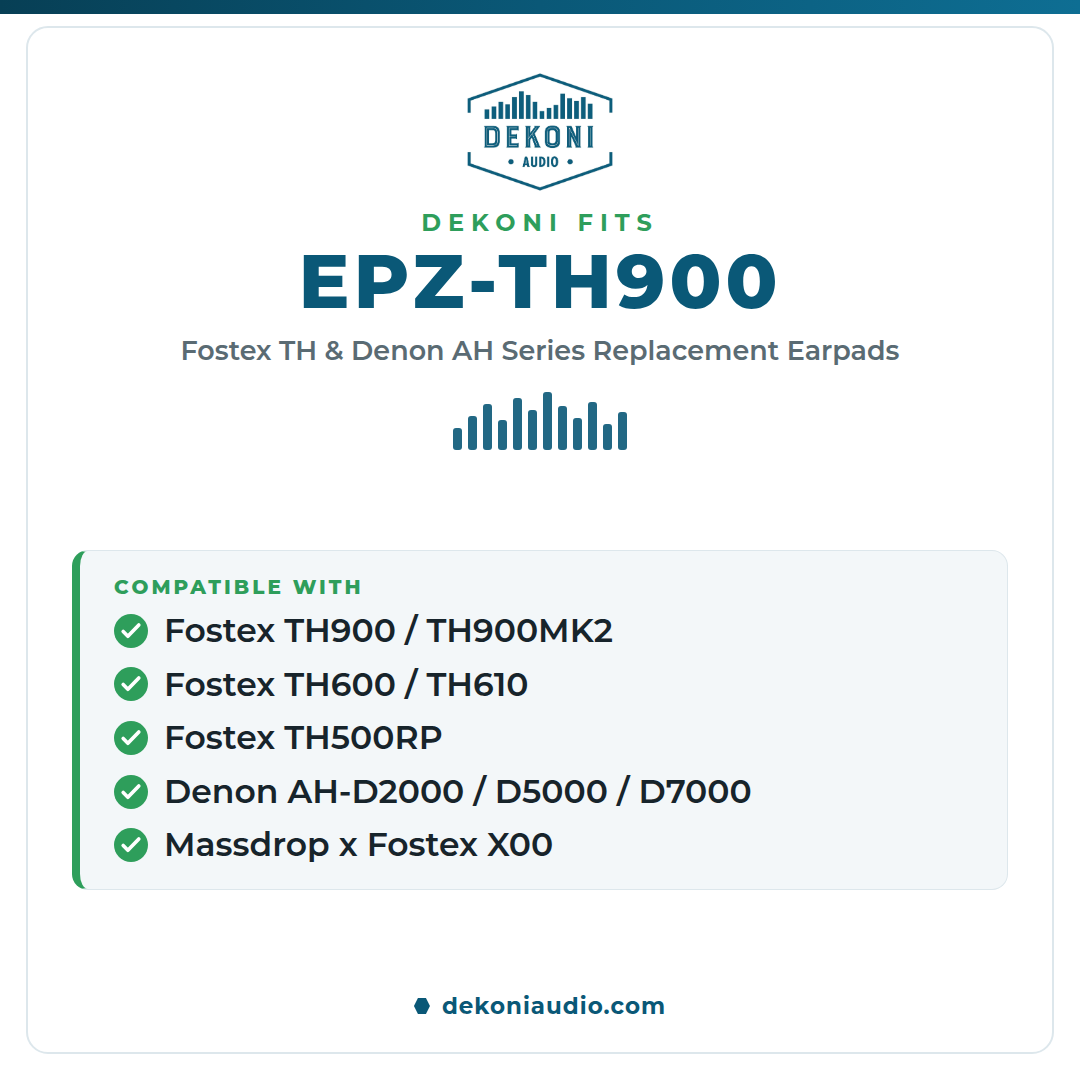 Replacement Earpads for Fostex TH and Denon AH, and X00 Series Headphones