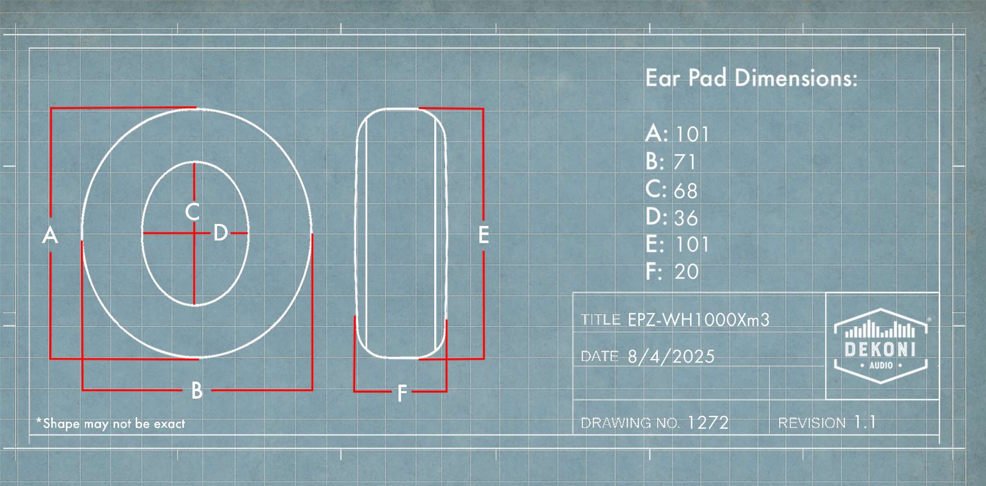 Replacement Earpads for Sony WH1000Xm3 Headphones