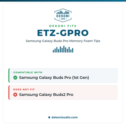 Memory Foam IEM Tips Black - Samsung Galaxy Buds Pro