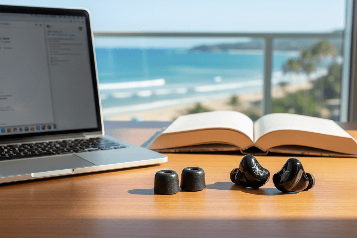 Memory Foam Isolation Earphone Tips Black 4.9mm Mercury