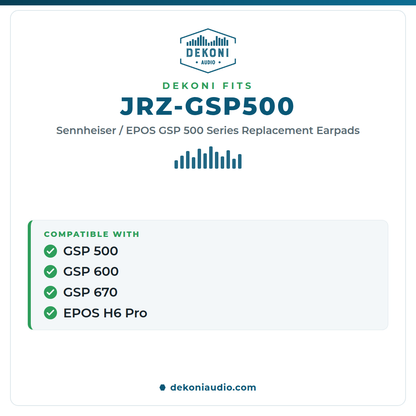 Replacement Earpads for the Sennheiser GSP 500 Series Headphones