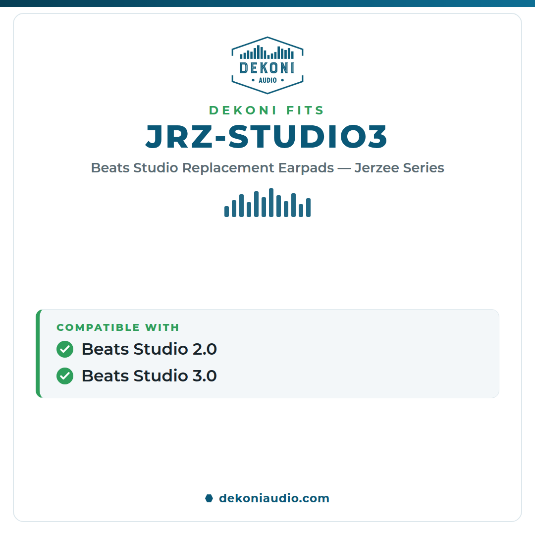 Replacement Earpads for the Beats Studio 2.0 and 3.0 - Jerzee Series