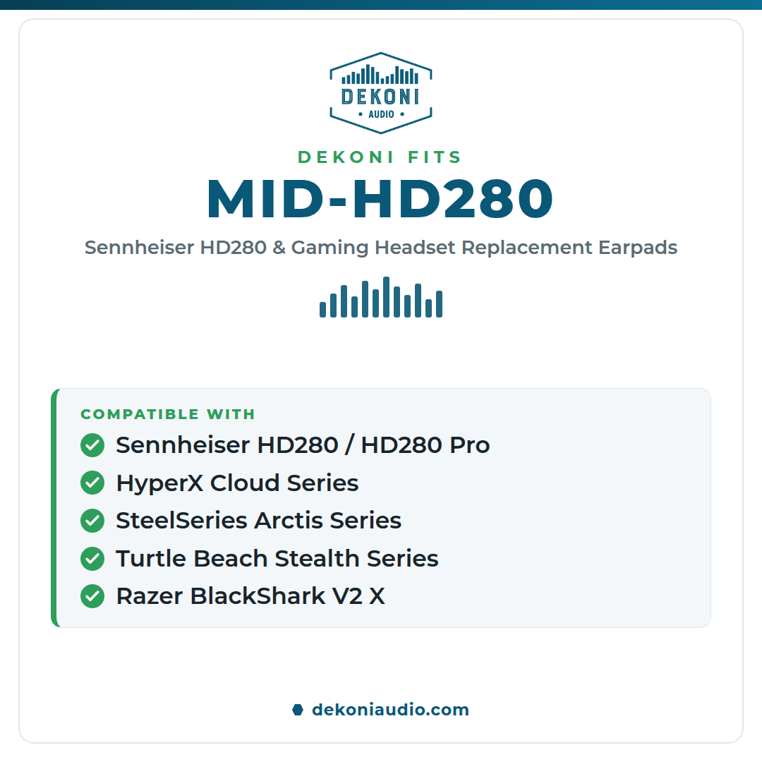 Replacement Earpads for the Sennheiser HD280 Series Headphones
