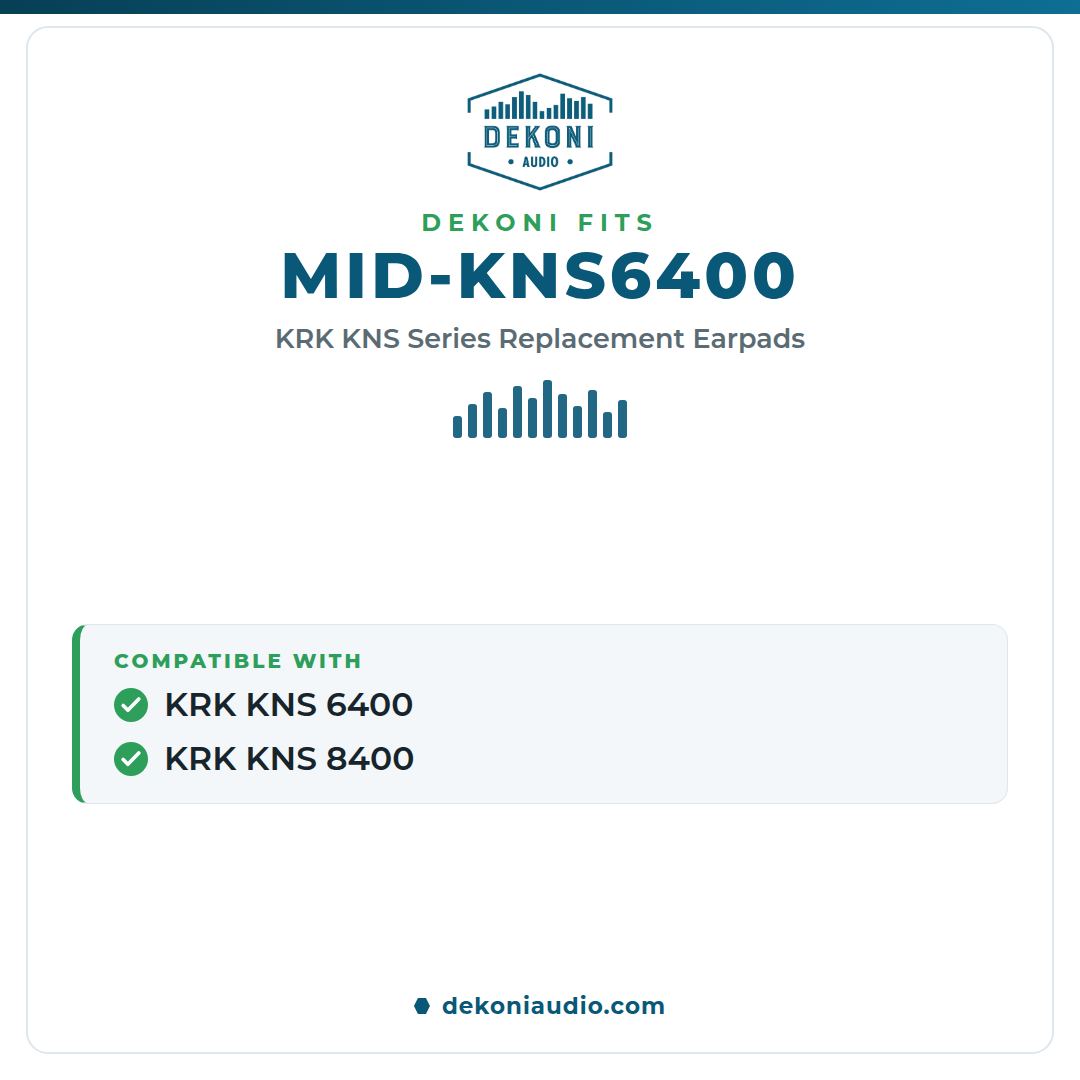 Replacement Earpads for the KRK KNS Series Headphones - Midnight Series
