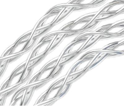 Silver Plated Copper Twist