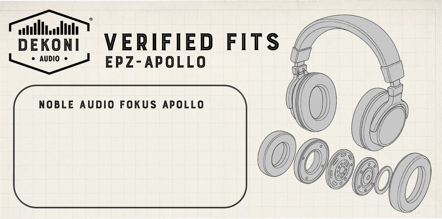 Replacement Earpads for Noble Fokus Apollo - Suede