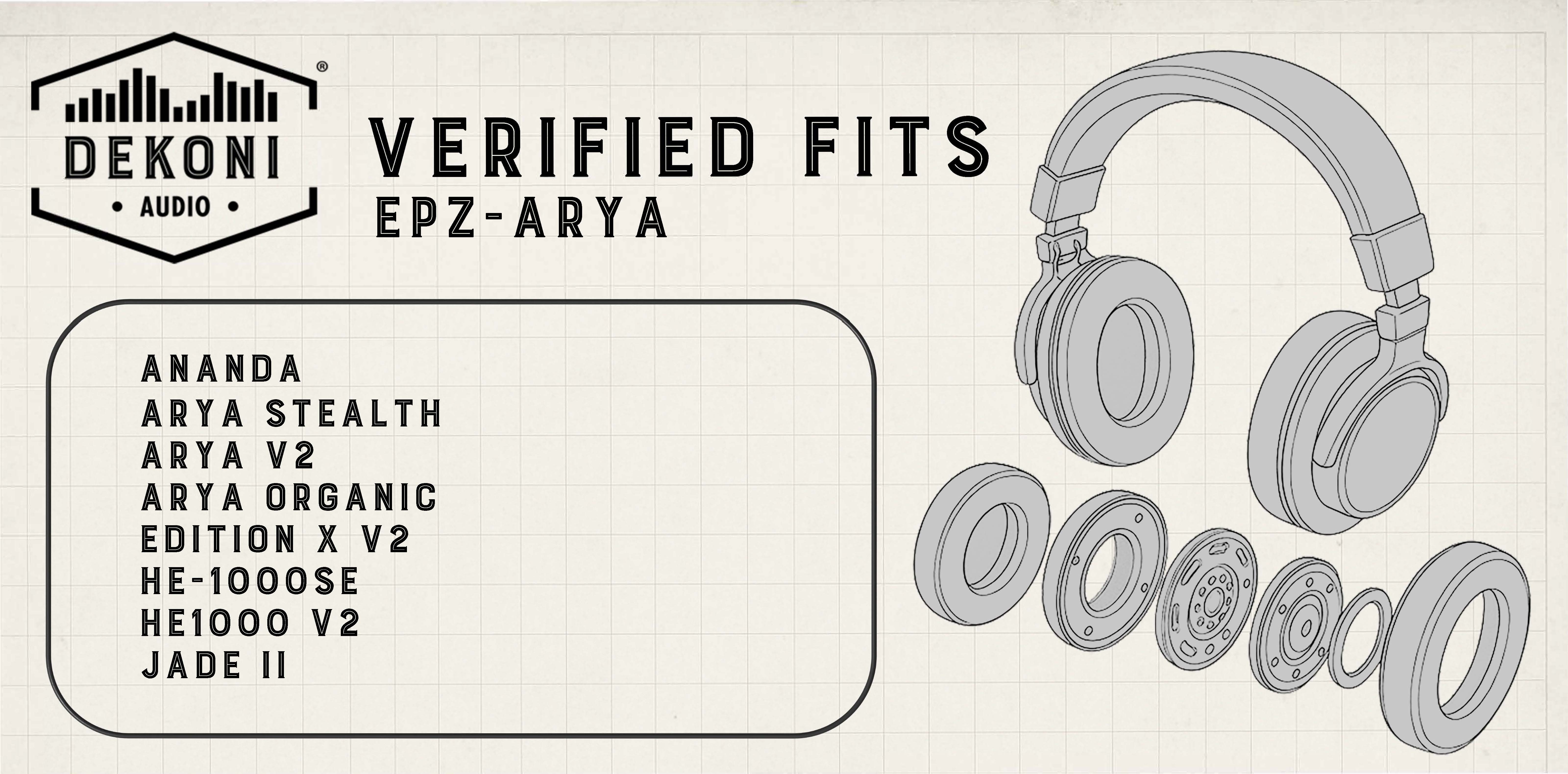 Replacement Earpads for HiFiMan Arya