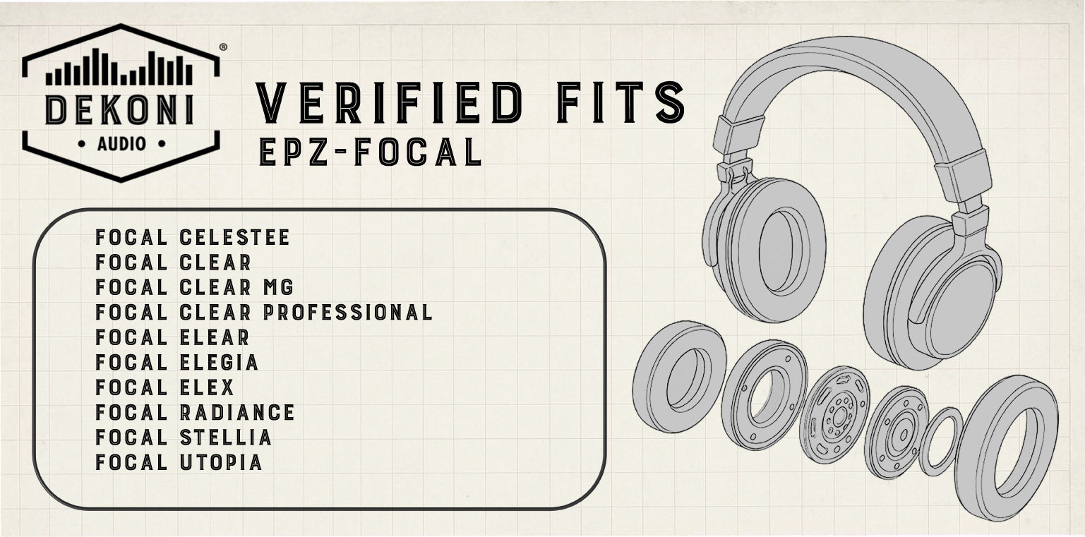 Replacement Earpads for Focal Headphones - Stellia, Radiante, Utopia, Clear, ClearMG, Celestee